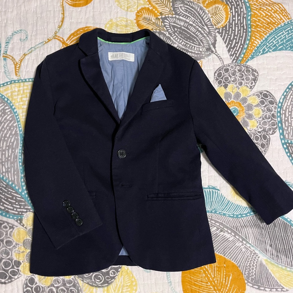 H&M Toddler size 3/4 Blazer, Navy Blue